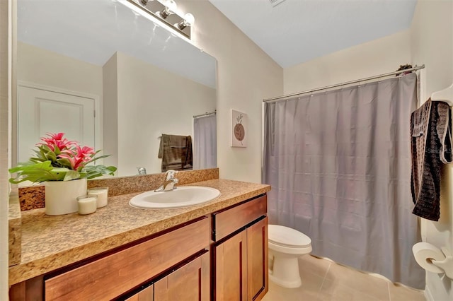 3320 Pleasant Willow Ct, Brandon, FL 33511 - bathroom with vanity, toilet, and tile patterned flooring