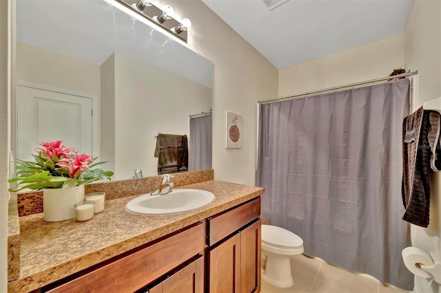 3320 Pleasant Willow Ct, Brandon, FL 33511 - bathroom featuring vanity, toilet, and tile patterned flooring