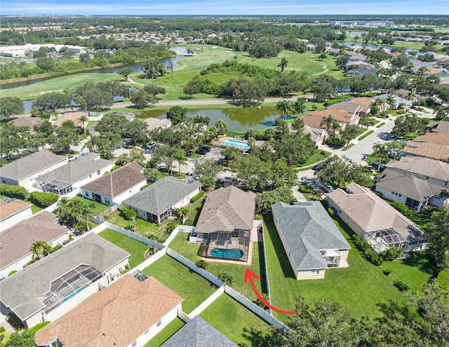 1135 Millbrook Cir, Bradenton, FL 34212 - aerial overview of property's location with a nearby body of water, nearby suburban area, and a golf course