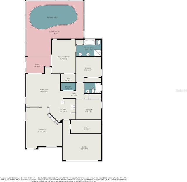 1135 Millbrook Cir, Bradenton, FL 34212 - view of floor plan / room layout