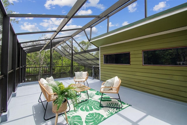 18914 Geraci Rd, Lutz, FL 33548 - view of patio / terrace with a lanai