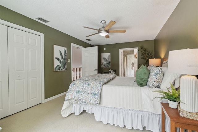 18914 Geraci Rd, Lutz, FL 33548 - bedroom with carpet floors and ceiling fan