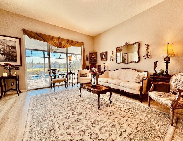 5103 98th Ave E, Parrish, FL 34219 - living area featuring wood finished floors