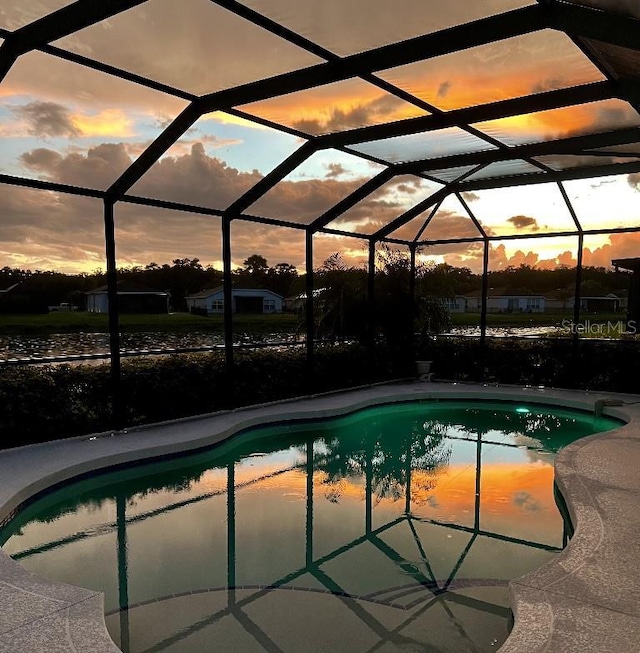 5103 98th Ave E, Parrish, FL 34219 - swimming pool featuring a patio and a lanai