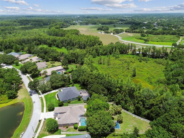 1460 Kensington Woods Dr, Lutz, FL 33549 - view of property location with a heavily wooded area and a nearby body of water
