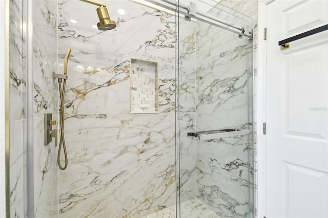 1460 Kensington Woods Dr, Lutz, FL 33549 - bathroom with a marble finish shower