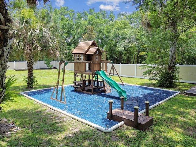 1460 Kensington Woods Dr, Lutz, FL 33549 - view of play area featuring a fenced backyard