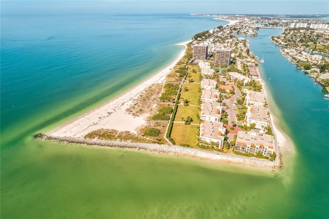 7564 Bayshore Dr Unit 202, Treasure Island, FL 33706 - aerial view of waterfront with a beach