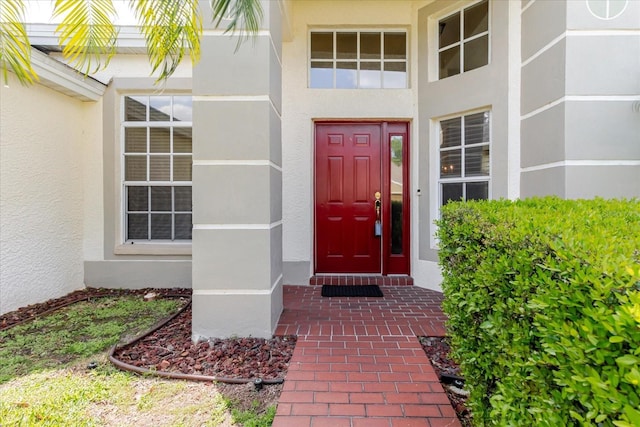 1852 Longview Ln, Tarpon Springs, FL 34689 - entrance to property featuring stucco siding