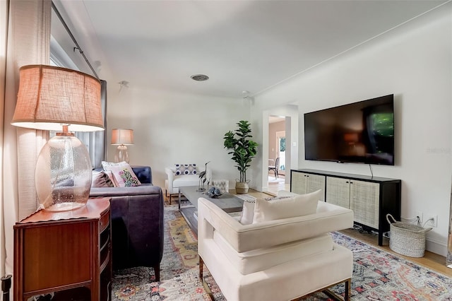 7224 Park St S, St Pete Beach, FL 33707 - living area with wood finished floors