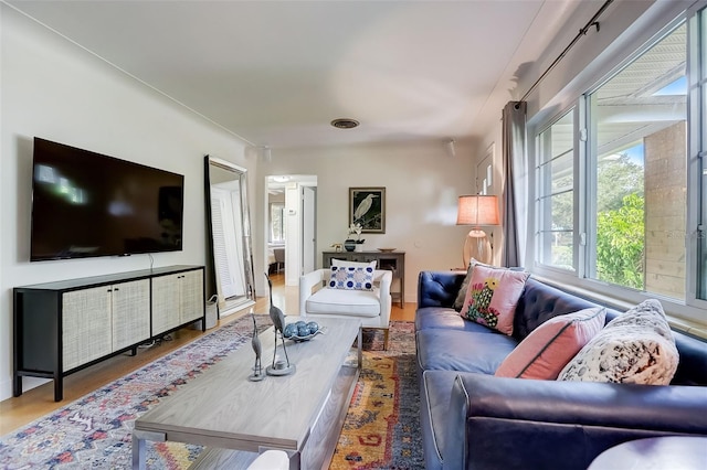7224 Park St S, St Pete Beach, FL 33707 - living area with wood finished floors