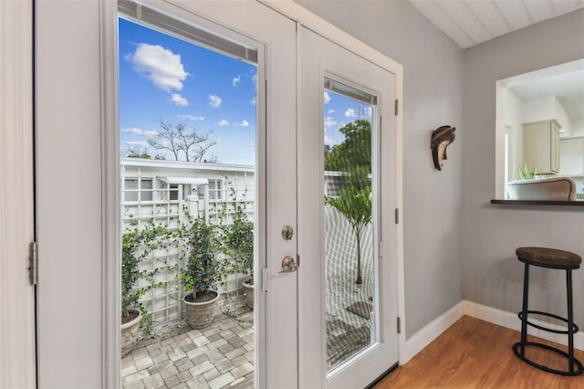 7224 Park St S, St Pete Beach, FL 33707 - doorway featuring baseboards