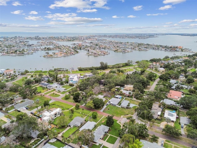 7224 Park St S, St Pete Beach, FL 33707 - aerial overview of property's location featuring a large body of water and nearby suburban area