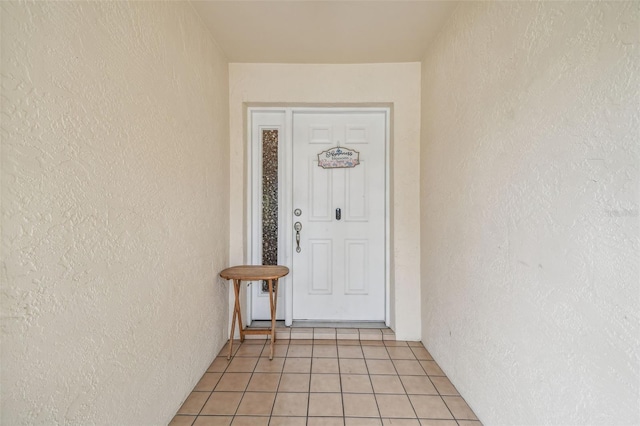13127 Topflite Ct, Hudson, FL 34669 - doorway to property featuring stucco siding
