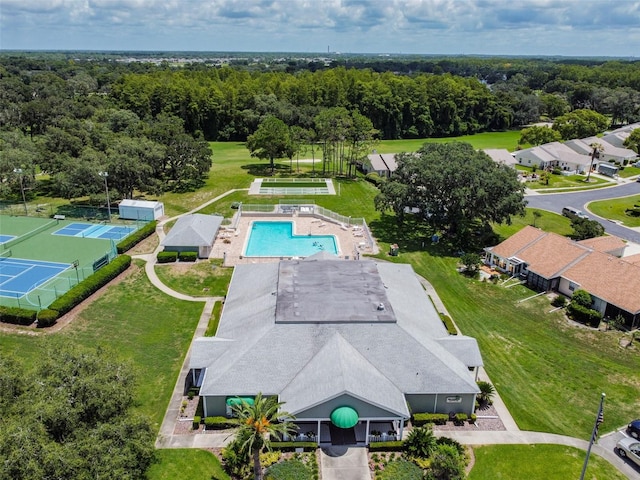 13127 Topflite Ct, Hudson, FL 34669 - bird's eye view of a pool