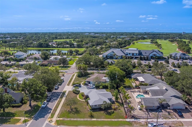 501 Poinsettia Rd, Belleair, FL 33756 - aerial view of residential area with a nearby body of water and a golf course