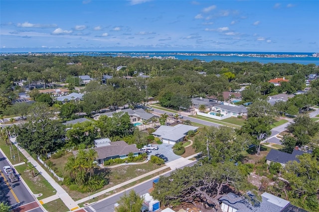 501 Poinsettia Rd, Belleair, FL 33756 - aerial perspective of suburban area with a nearby body of water