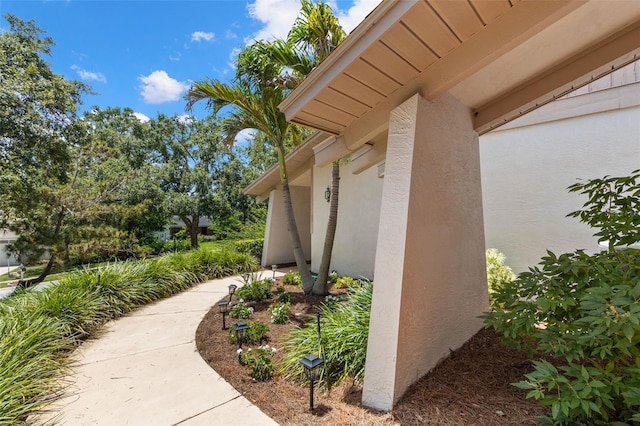 3133 Harvest Moon Dr, Palm Harbor, FL 34683 - view of home's exterior featuring stucco siding