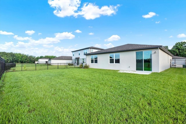 3146 Forrest Plum Ct, Zephyrhills, FL 33540 - back of house with stucco siding