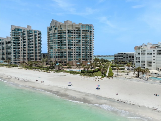 1581 Gulf Blvd Unit 403N, Clearwater Beach, FL 33767 - view of property with view of water and beach
