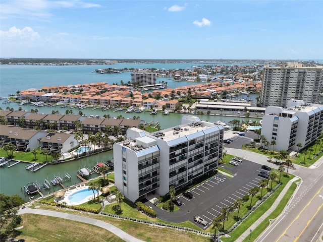 1581 Gulf Blvd Unit 403N, Clearwater Beach, FL 33767 - drone / aerial view of a nearby body of water