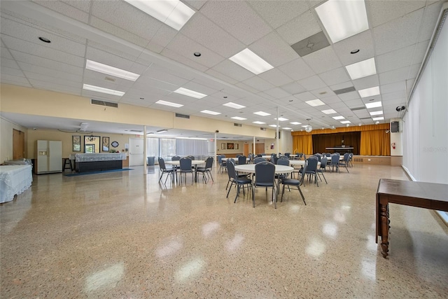 2003 Greenbriar Blvd Unit 1, Clearwater, FL 33763 - dining area with a drop ceiling