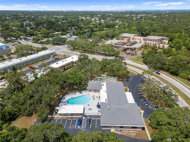 2003 Greenbriar Blvd Unit 1, Clearwater, FL 33763 - bird's eye view of a pool