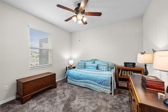 33219 Kateland Dr, Wesley Chapel, FL 33545 - carpeted bedroom featuring baseboards and ceiling fan