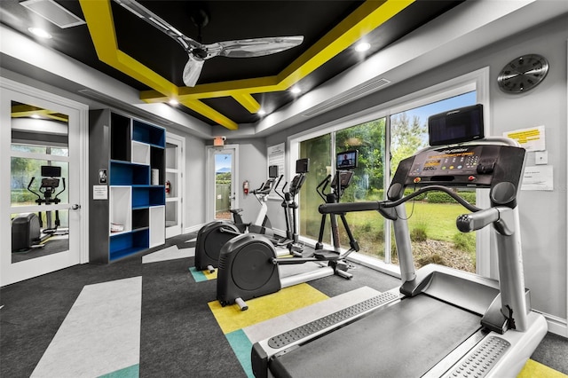 33219 Kateland Dr, Wesley Chapel, FL 33545 - gym with carpet flooring