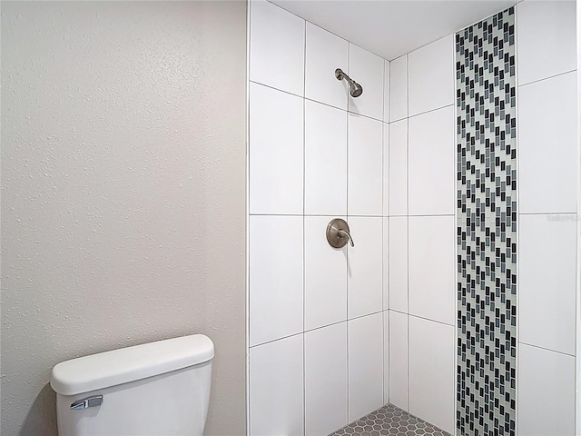 8329 Gulf Way, Hudson, FL 34667 - bathroom featuring a stall shower and toilet