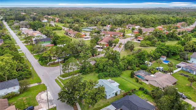 8329 Gulf Way, Hudson, FL 34667 - aerial perspective of suburban area featuring a heavily wooded area