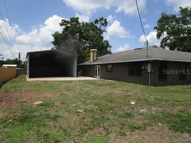 5190 Starling Dr, Mulberry, FL 33860 - view of yard with a detached carport
