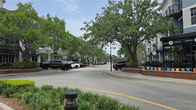 12219 Steppingstone Blvd, Tampa, FL 33635 - view of asphalt road with sidewalks and curbs