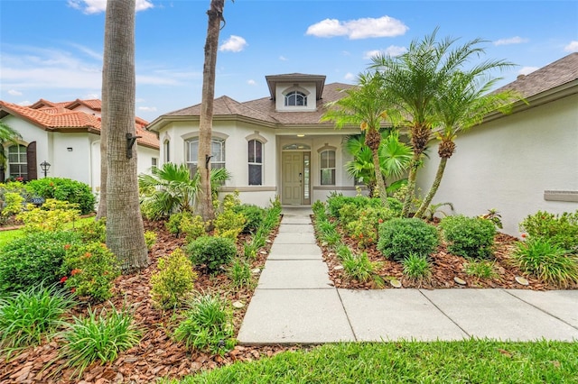 2238 Shirecrest Cove Way, Lutz, FL 33558 - mediterranean / spanish home featuring stucco siding