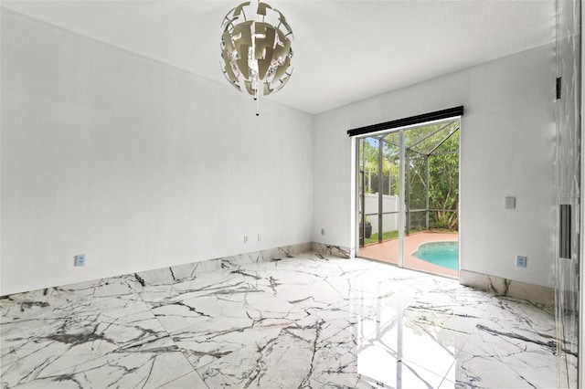 2238 Shirecrest Cove Way, Lutz, FL 33558 - empty room with marble tiled flooring