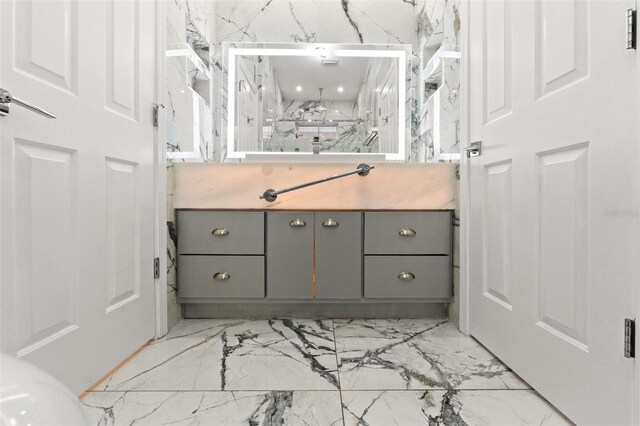 2238 Shirecrest Cove Way, Lutz, FL 33558 - bathroom with marble tiled floors and a marble finish shower