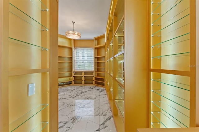 2238 Shirecrest Cove Way, Lutz, FL 33558 - walk in closet featuring marble tiled floors