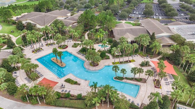 8323 SW 58th Loop, Ocala, FL 34481 - aerial view of a pool
