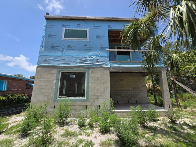 2932 Fairfield Ave S, Saint Petersburg, FL 33712 - rear view of house with concrete block siding