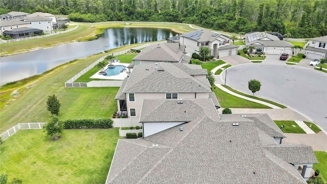 1821 Cherry Walk Rd, Lutz, FL 33558 - aerial view of residential area with a large body of water