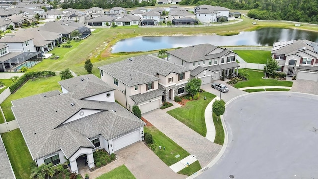 1821 Cherry Walk Rd, Lutz, FL 33558 - aerial perspective of suburban area featuring a nearby body of water