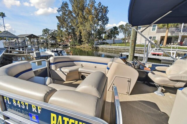 13323 Susan Dr, Hudson, FL 34667 - view of patio featuring a water view