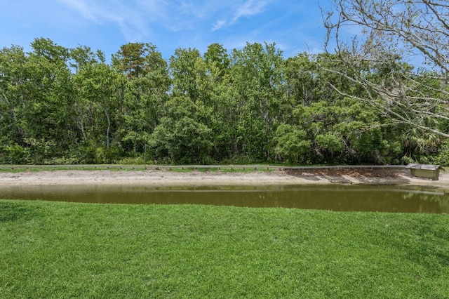 8549 Pinafore Dr, New Port Richey, FL 34653 - view of green lawn featuring a water view