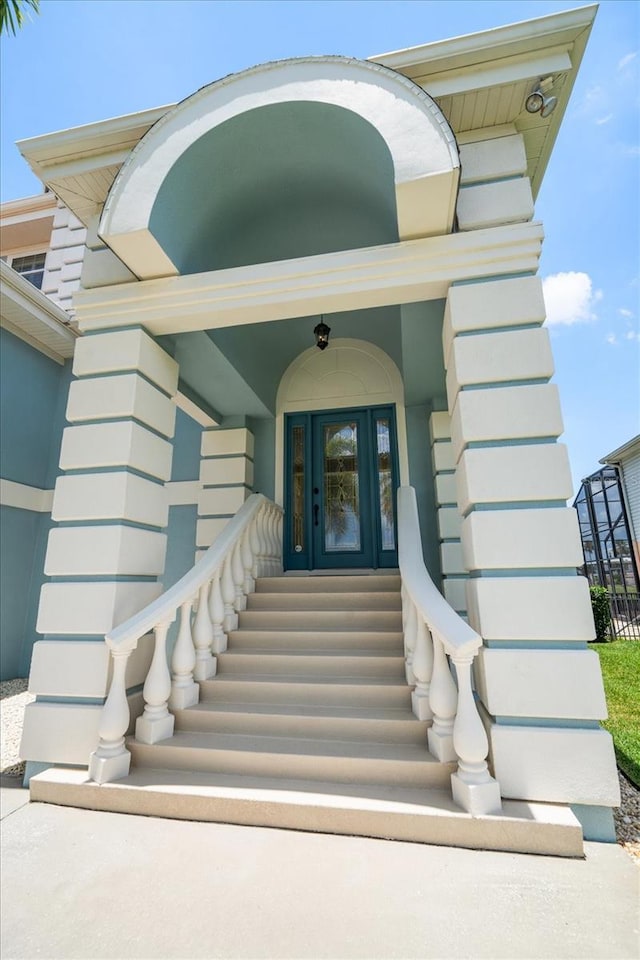3397 Bluefish Dr, Hernando Beach, FL 34607 - property entrance featuring covered porch