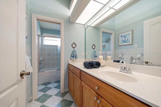 3397 Bluefish Dr, Hernando Beach, FL 34607 - full bath with double vanity and bathing tub / shower combination