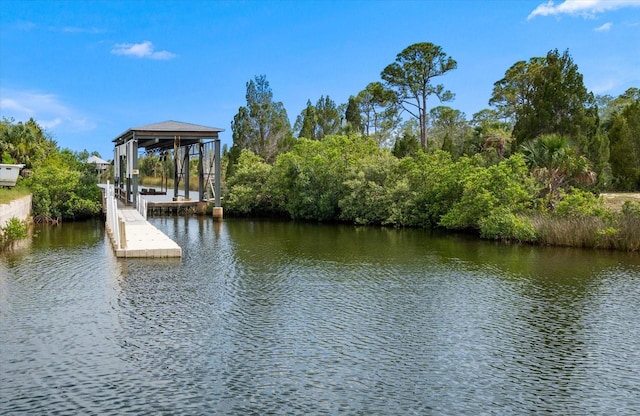 3397 Bluefish Dr, Hernando Beach, FL 34607 - dock area with a water view