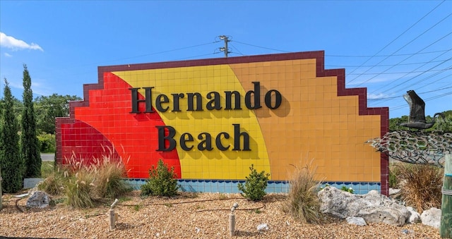 3397 Bluefish Dr, Hernando Beach, FL 34607 - view of community / neighborhood sign