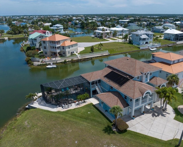 3397 Bluefish Dr, Hernando Beach, FL 34607 - aerial perspective of suburban area with a nearby body of water