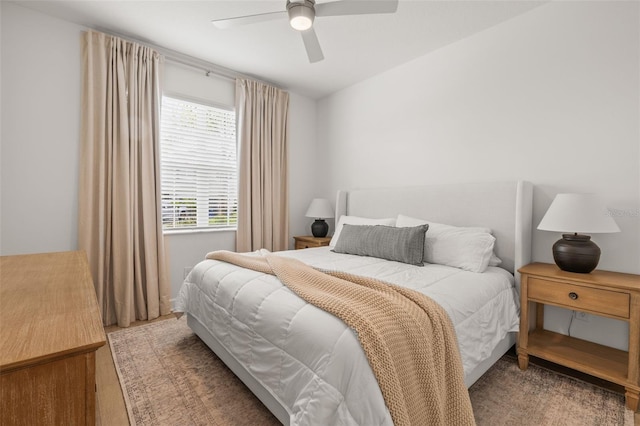 3541 Great Banyan Way, Wesley Chapel, FL 33543 - bedroom featuring wood finished floors and a ceiling fan