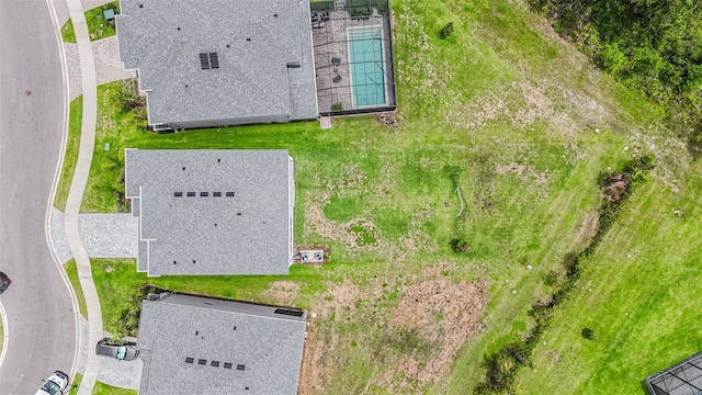 3541 Great Banyan Way, Wesley Chapel, FL 33543 - aerial view of property and surrounding area with a pool area